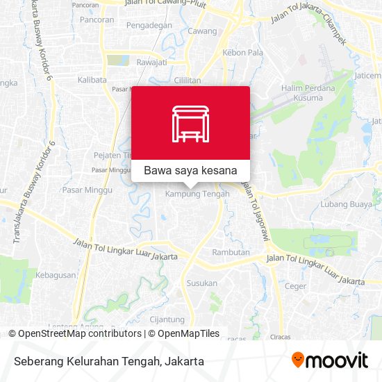 Peta Seberang Kelurahan Tengah