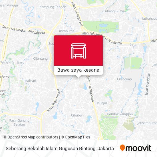 Peta Seberang Sekolah Islam Gugusan Bintang