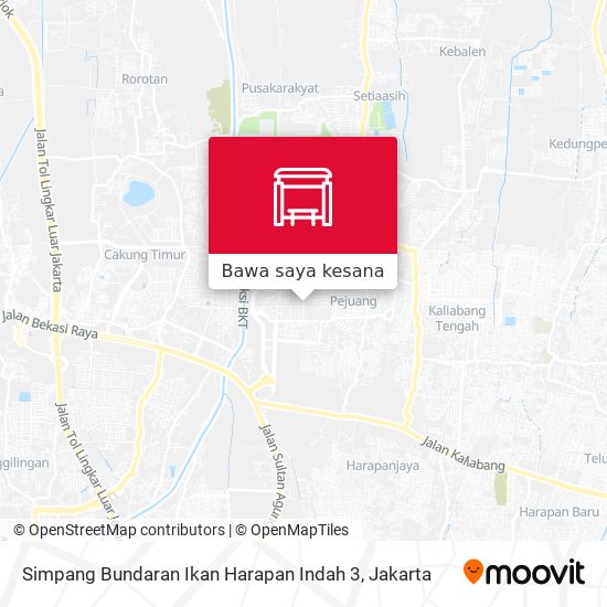 Peta Simpang Bundaran Ikan Harapan Indah 3