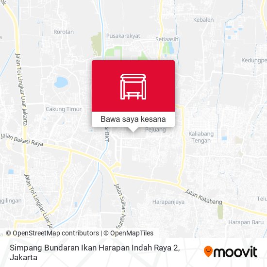 Peta Simpang Bundaran Ikan Harapan Indah Raya 2