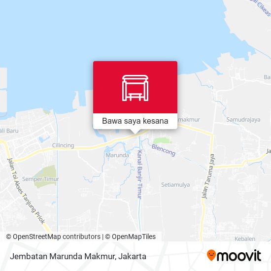 Peta Jembatan Marunda Makmur