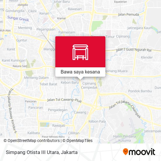 Peta Simpang Otista III Utara