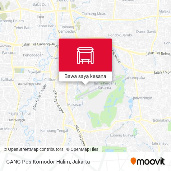 Peta GANG Pos Komodor Halim