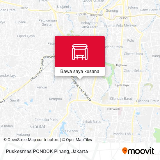 Peta Puskesmas PONDOK Pinang