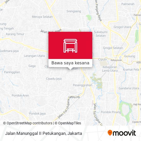 Peta Jalan Manunggal II Petukangan