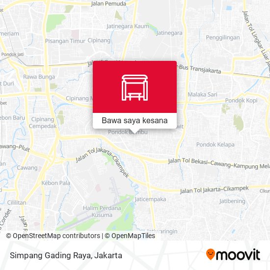 Peta Simpang Gading Raya