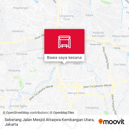 Peta Seberang Jalan Mesjid Attaqwa Kembangan Utara