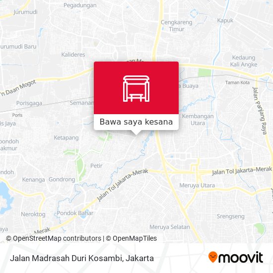 Peta Jalan Madrasah Duri Kosambi