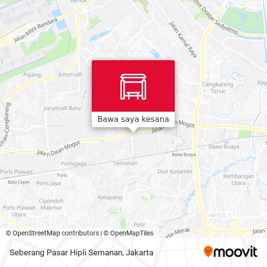 Peta Seberang Pasar Hipli Semanan