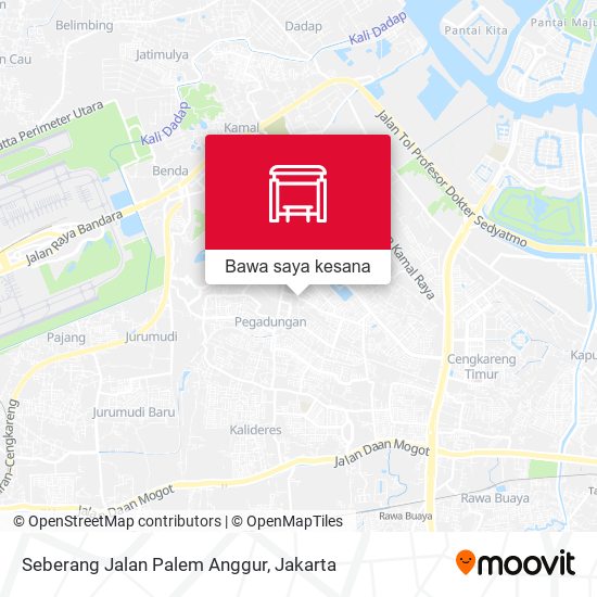 Peta Seberang Jalan Palem Anggur