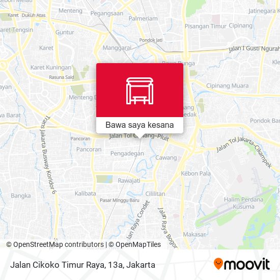 Peta Jalan Cikoko Timur Raya, 13a