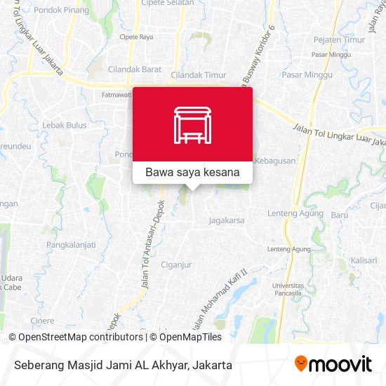 Peta Seberang Masjid Jami AL Akhyar