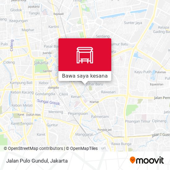 Peta Jalan Pulo Gundul