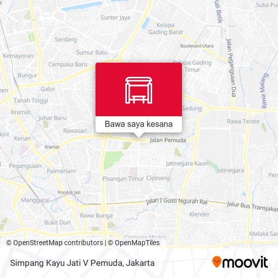 Peta Simpang Kayu Jati V Pemuda