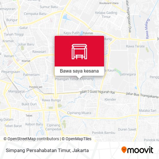 Peta Simpang Persahabatan Timur