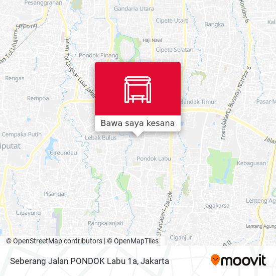 Peta Seberang Jalan PONDOK Labu 1a
