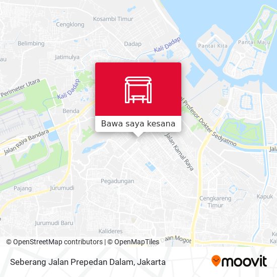 Peta Seberang Jalan Prepedan Dalam