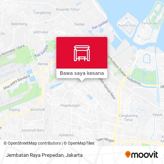Peta Jembatan Raya Prepedan