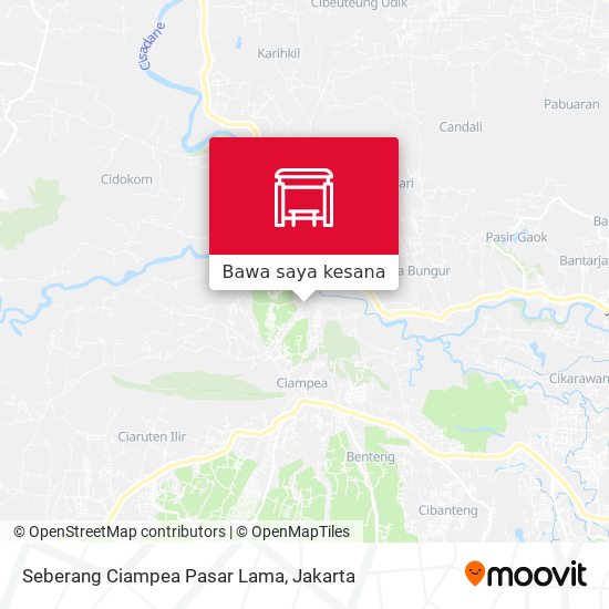 Peta Seberang Ciampea Pasar Lama