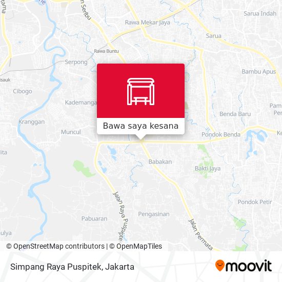 Peta Simpang Raya Puspitek