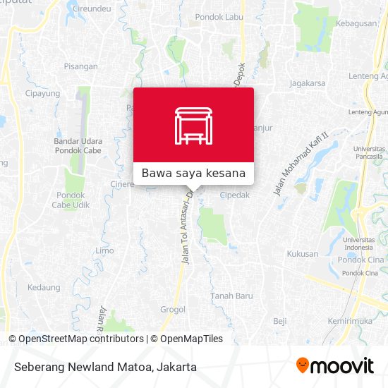 Peta Seberang Newland Matoa