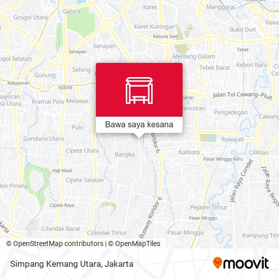 Peta Simpang Kemang Utara