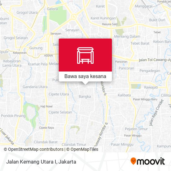 Peta Jalan Kemang Utara I