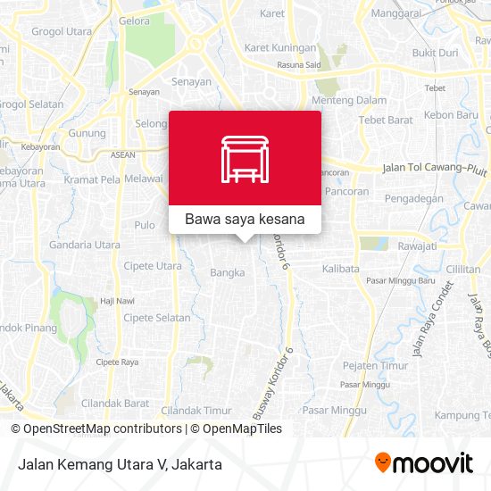 Peta Jalan Kemang Utara V