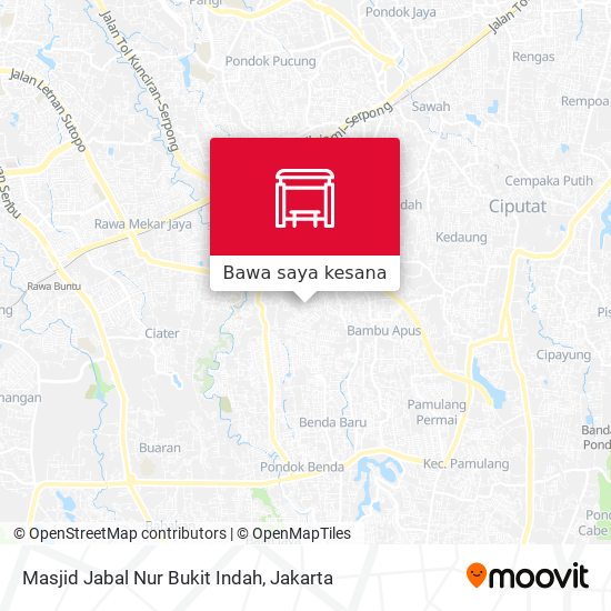 Peta Masjid Jabal Nur Bukit Indah