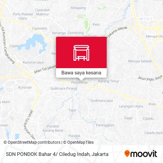 Peta SDN PONDOK Bahar 4/ Ciledug Indah