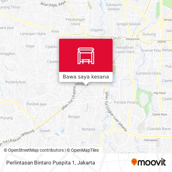 Peta Perlintasan Bintaro Puspita 1