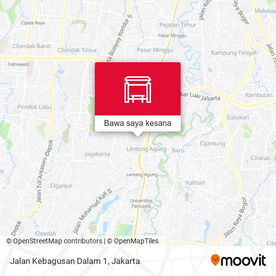Peta Jalan Kebagusan Dalam 1