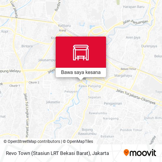 Peta Revo Town (Stasiun LRT Bekasi Barat)