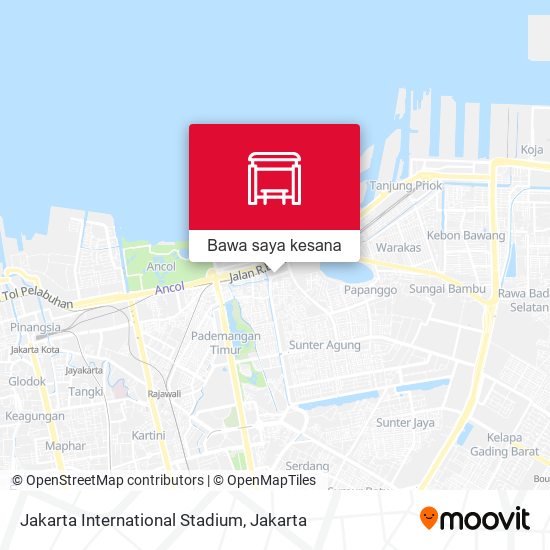 Peta Jakarta International Stadium