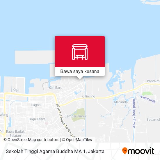 Peta Sekolah Tinggi Agama Buddha MA 1