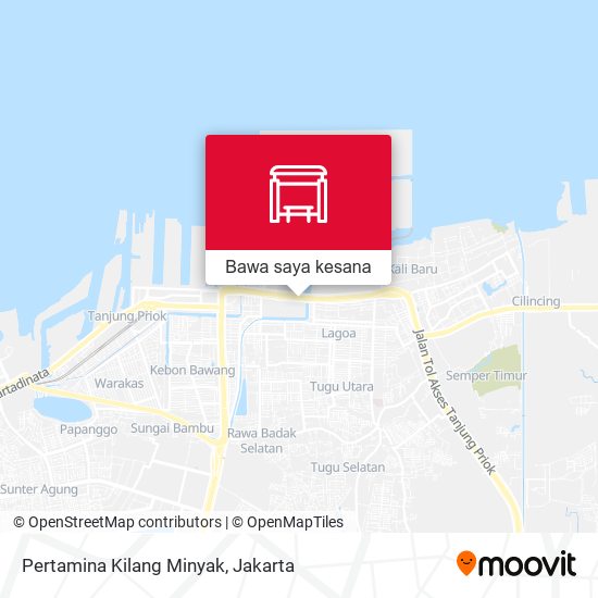 Peta Pertamina Kilang Minyak