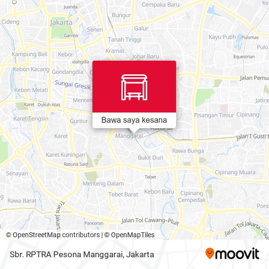 Peta Sbr. RPTRA Pesona Manggarai