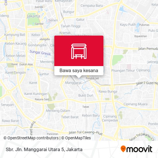 Peta Sbr. Jln. Manggarai Utara 5