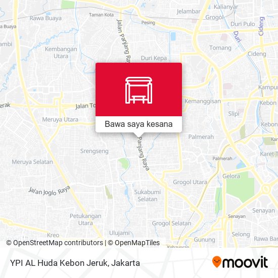 Peta YPI AL Huda Kebon Jeruk