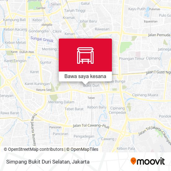 Peta Simpang Bukit Duri Selatan