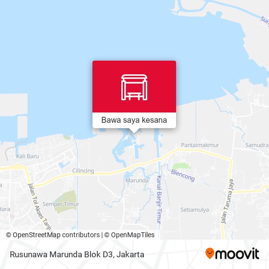 Peta Rusunawa Marunda Blok D3