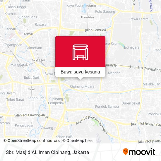 Peta Sbr. Masjid AL Iman Cipinang