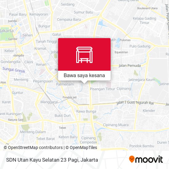 Peta SDN Utan Kayu Selatan 23 Pagi