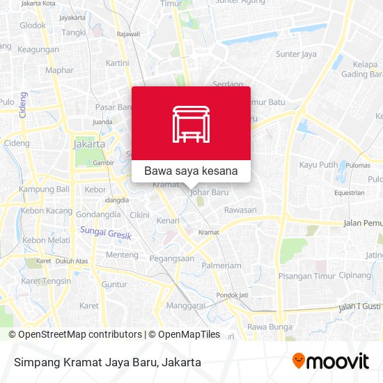 Peta Simpang Kramat Jaya Baru