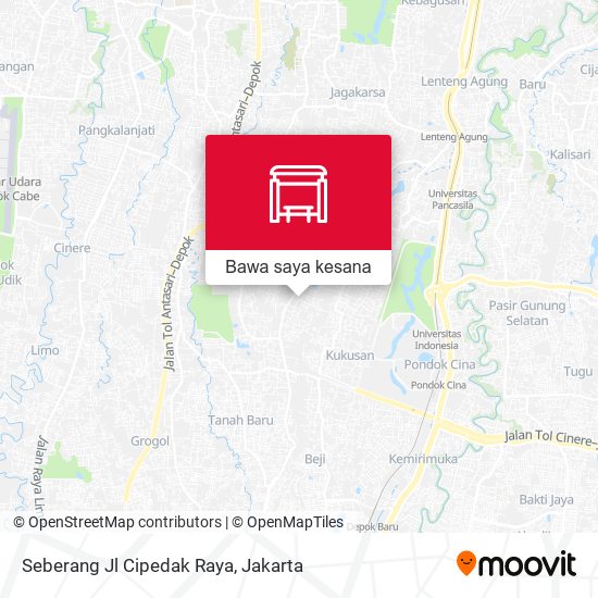 Peta Seberang Jl Cipedak Raya
