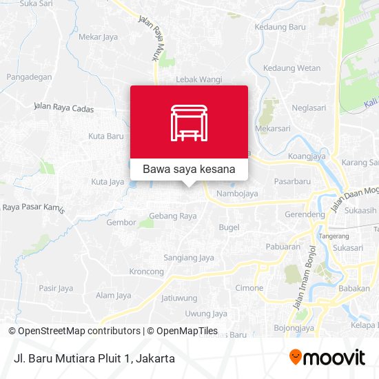 Peta Jl. Baru Mutiara Pluit 1