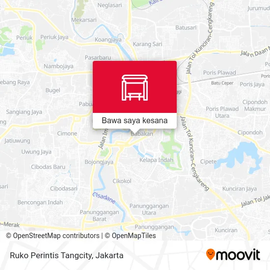 Peta Ruko Perintis Tangcity