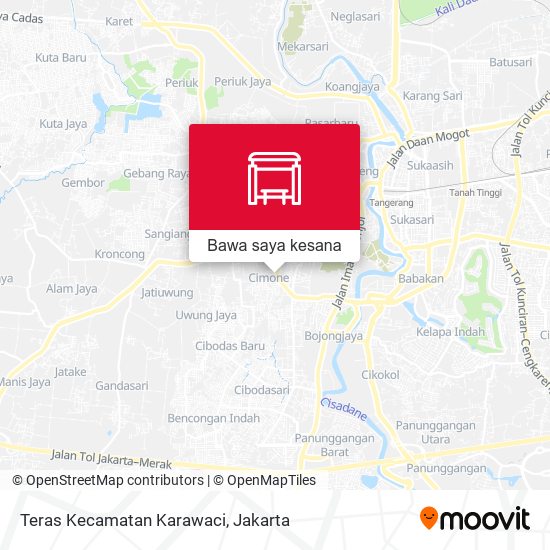 Peta Teras Kecamatan Karawaci