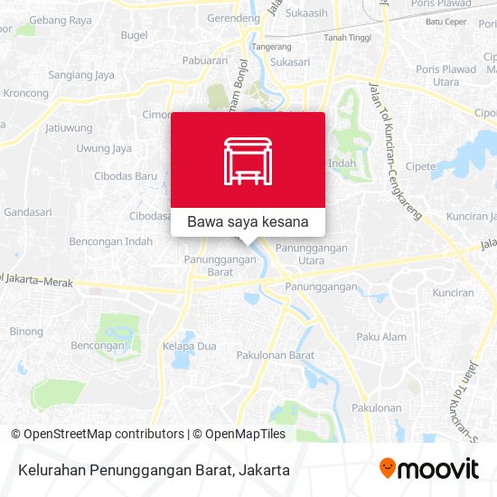 Peta Kelurahan Penunggangan Barat