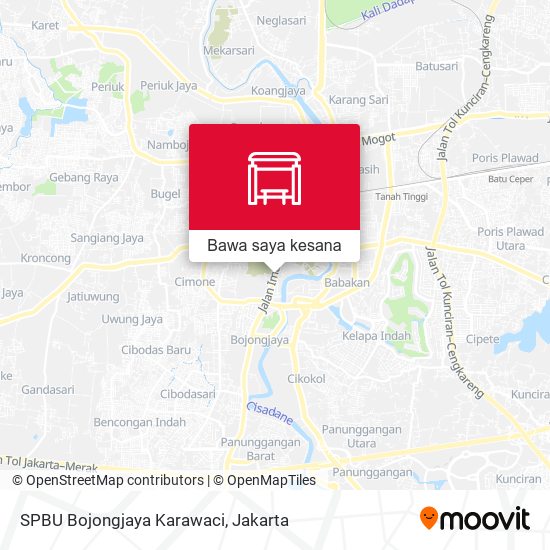Peta SPBU Bojongjaya Karawaci